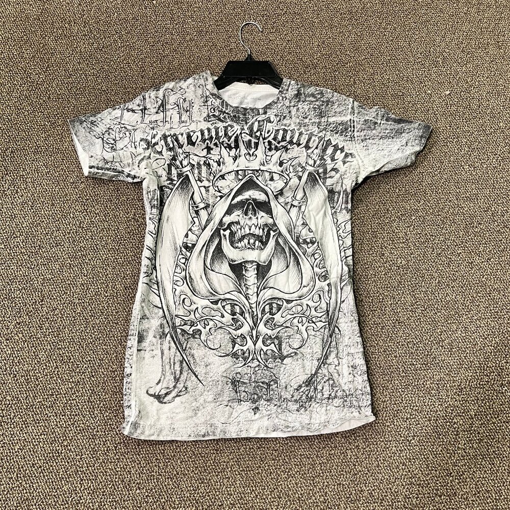 Xtreme Couture Ladies Long Graphic T Size M